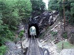 Tunnel and tangent track en route from Cedar Bluff to Bluefield, WV